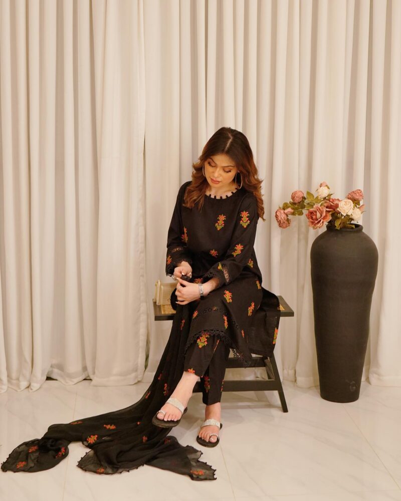 Embroidered Suit-3PC - WE7V7 - Image 3