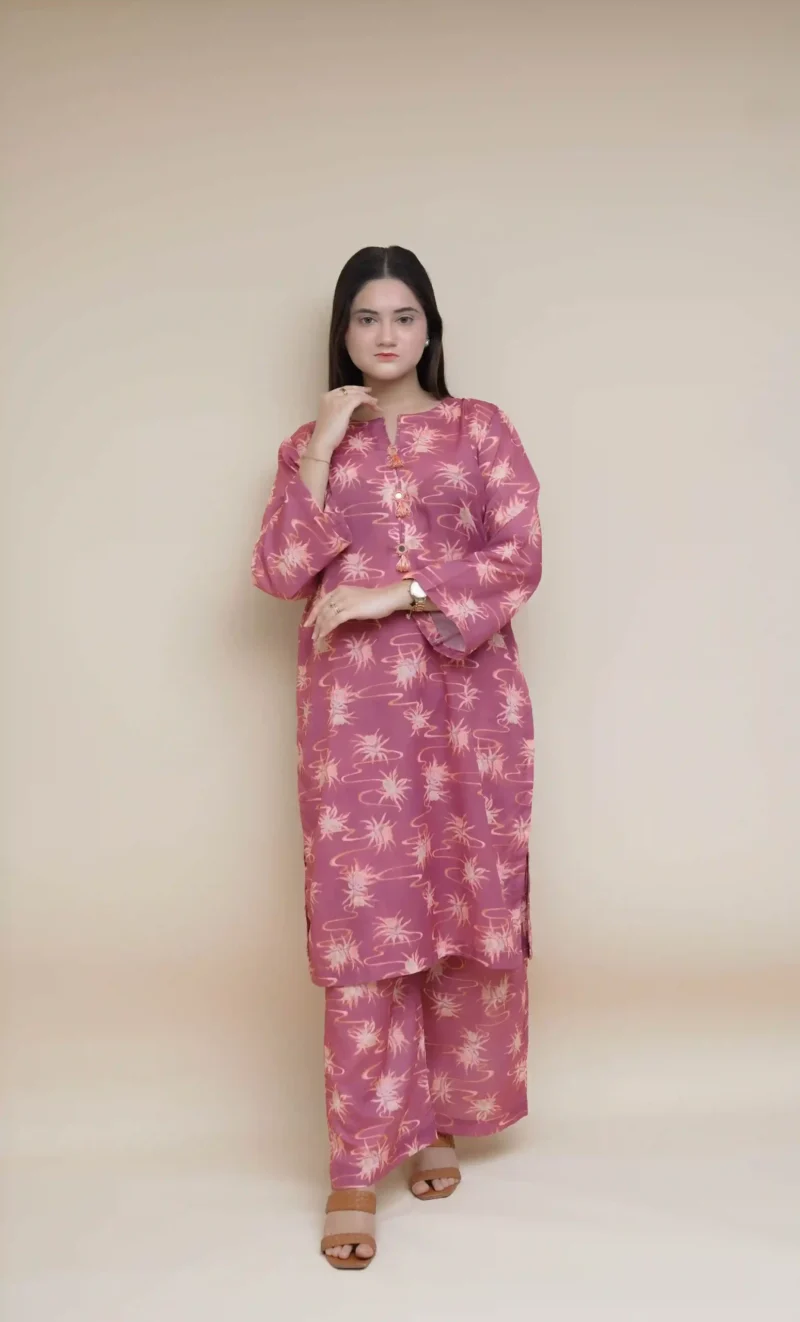 Printed Dress 2PC - PR2PCPI01