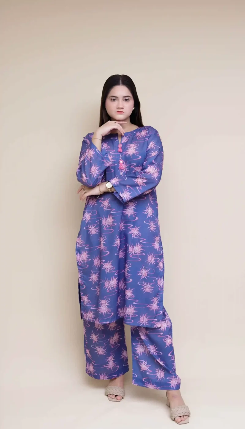 Printed Dress 2PC - PR2PCBL01 - Image 6