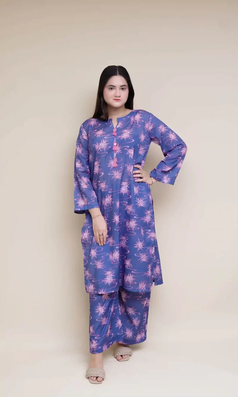 Printed Dress 2PC - PR2PCBL01