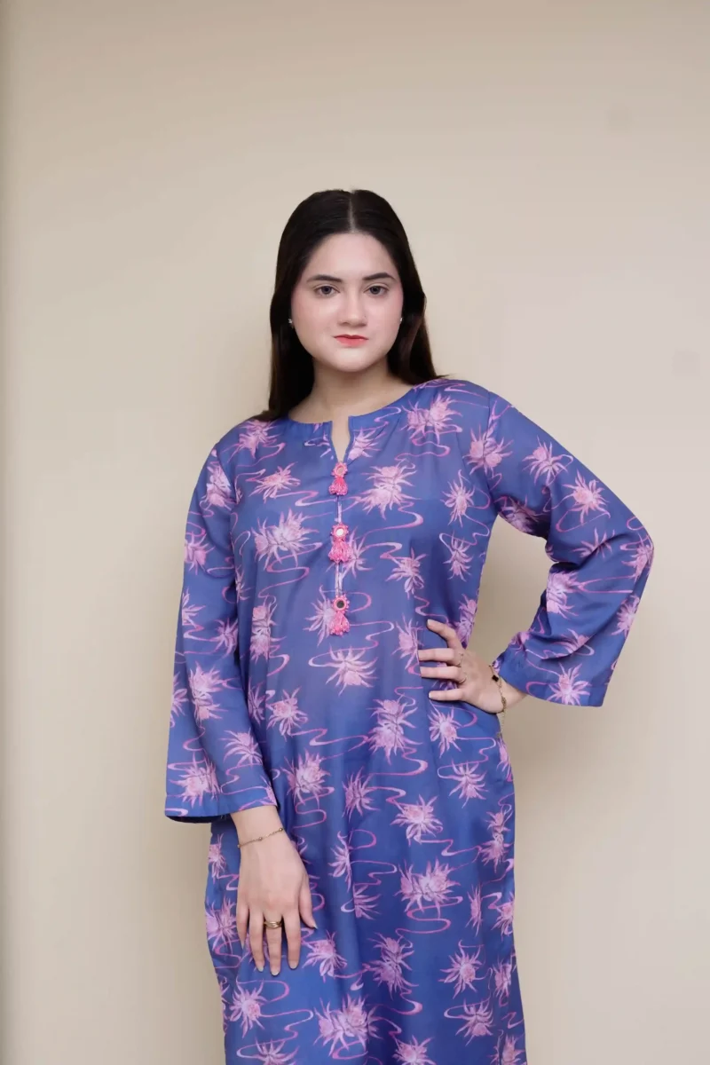 Printed Dress 2PC - PR2PCBL01 - Image 8