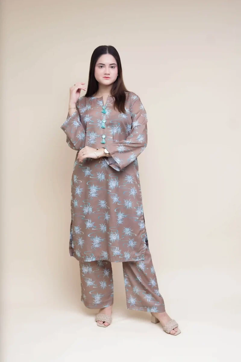 Printed Dress 2PC - PR2PCOL01 - Image 2