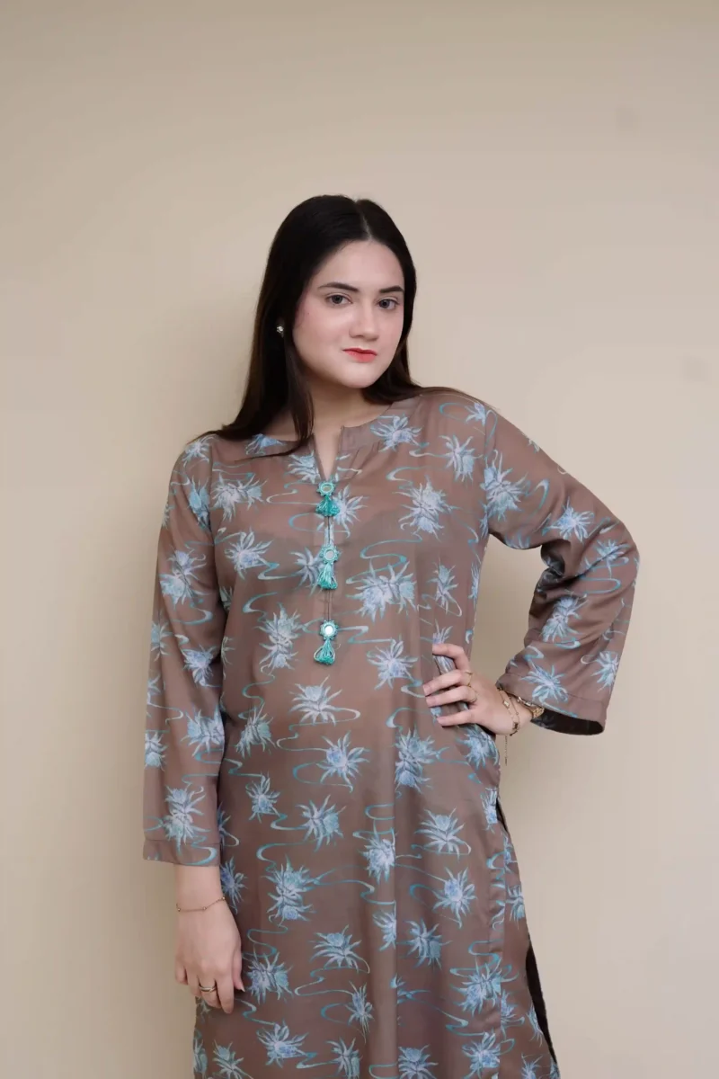 Printed Dress 2PC - PR2PCOL01 - Image 5