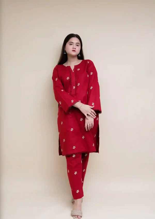 Embroidered 2PC – EM2PCRD01