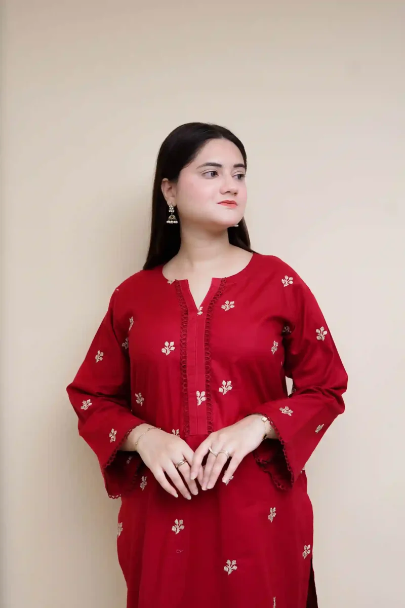 Embroidered 2PC - EM2PCRD01 - Image 10