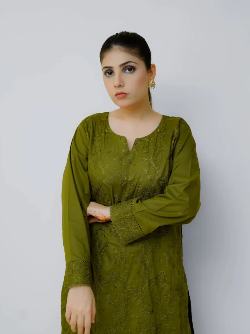 Luxury Pret 3 Piece Suit - EM3PC5CLGR01 - Image 4