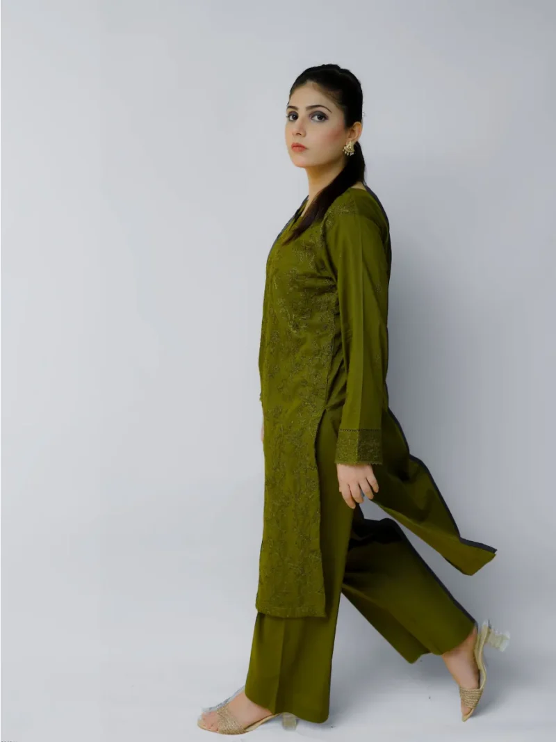 Luxury Pret 3 Piece Suit - EM3PC5CLGR01 - Image 2