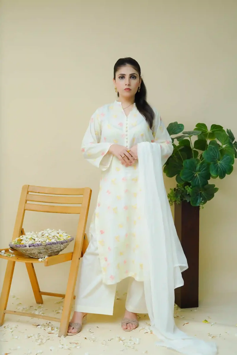 Embroidered 3pc women ready to wear