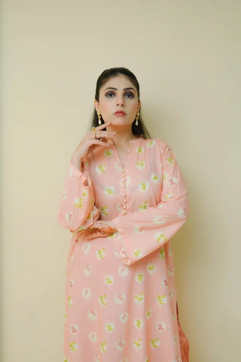 Embroidered 3 Piece Suit - EM3PCPE01 - Image 4