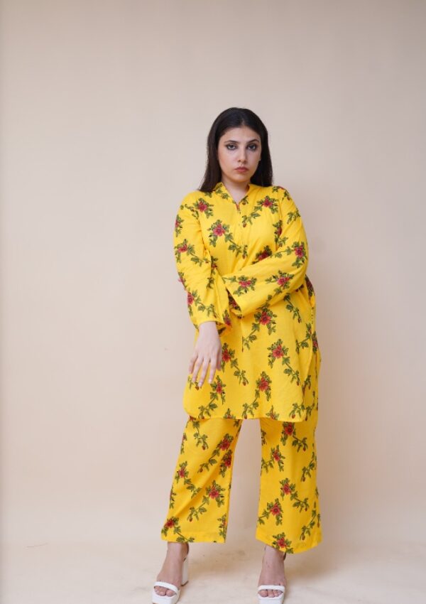 2pc Printed Dress – L2396