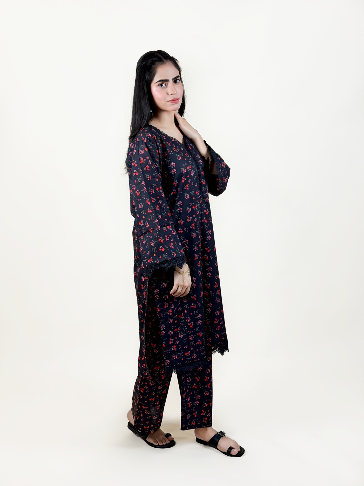 2pc Printed Suit - 239651 - Image 3
