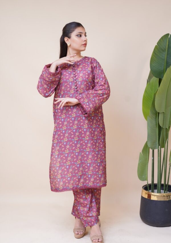 2pc Printed Dress – 2491