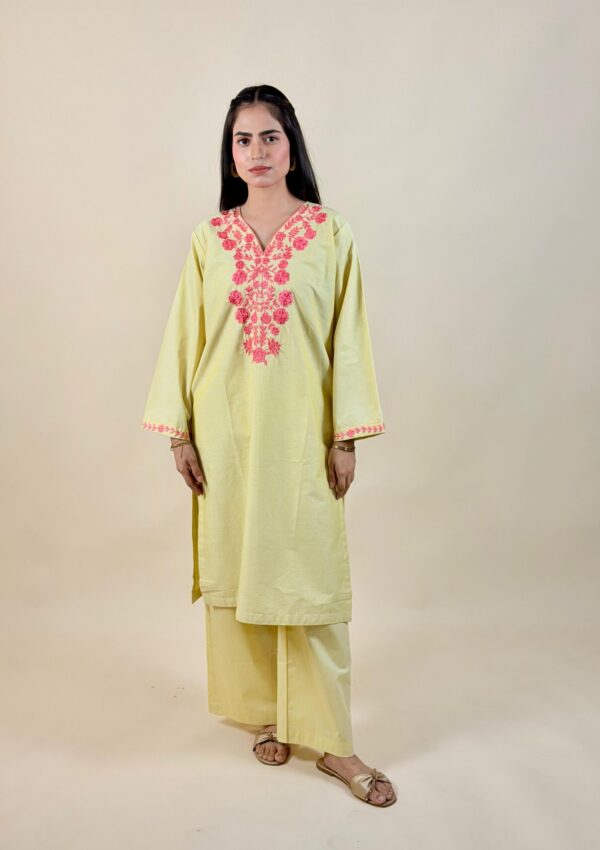 Embroidered 2pc dress – 2514