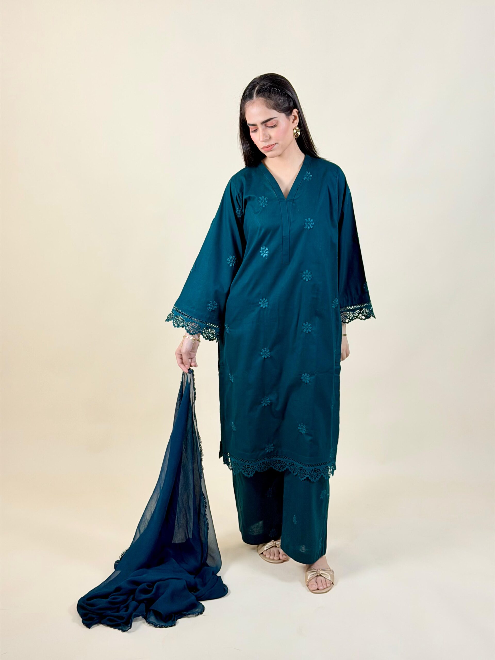 3pc Luxury Pret - A21446 - Image 2