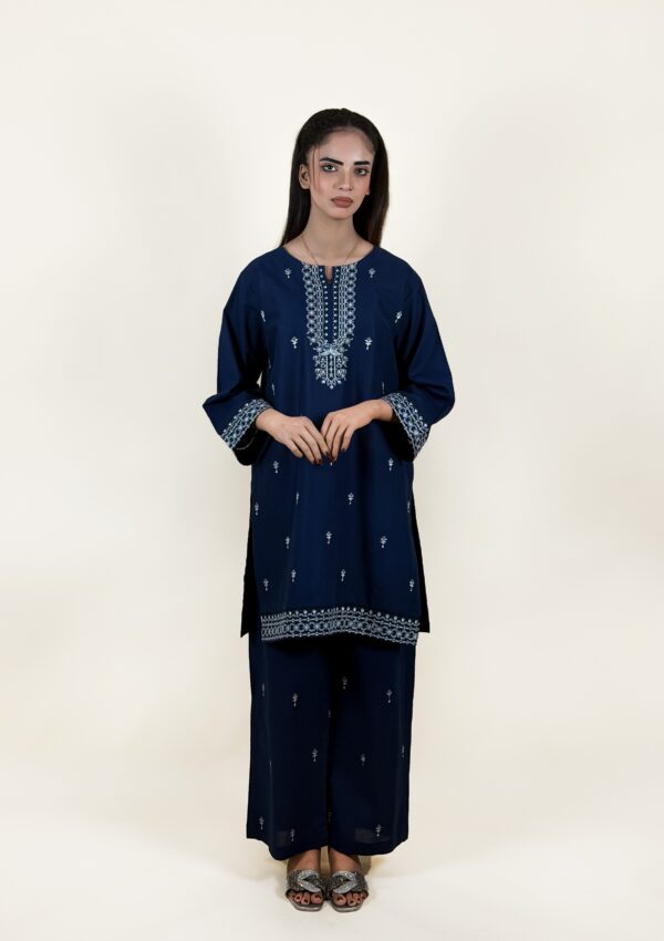 Embroidered 2pc dress – 3303