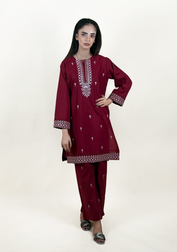 Embroidered 2pc dress – 3305