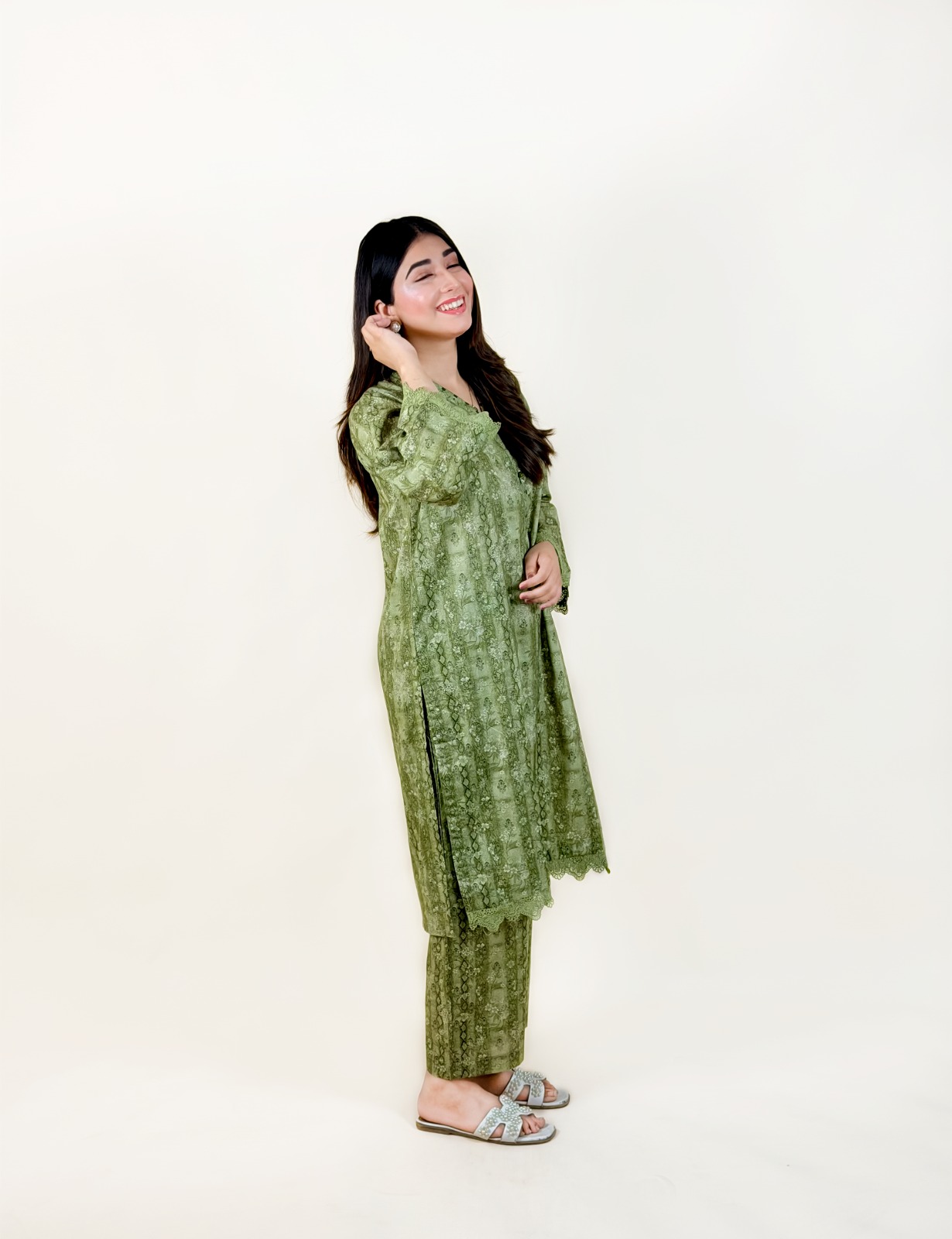 2pc Printed Suit - 239653 - Image 4