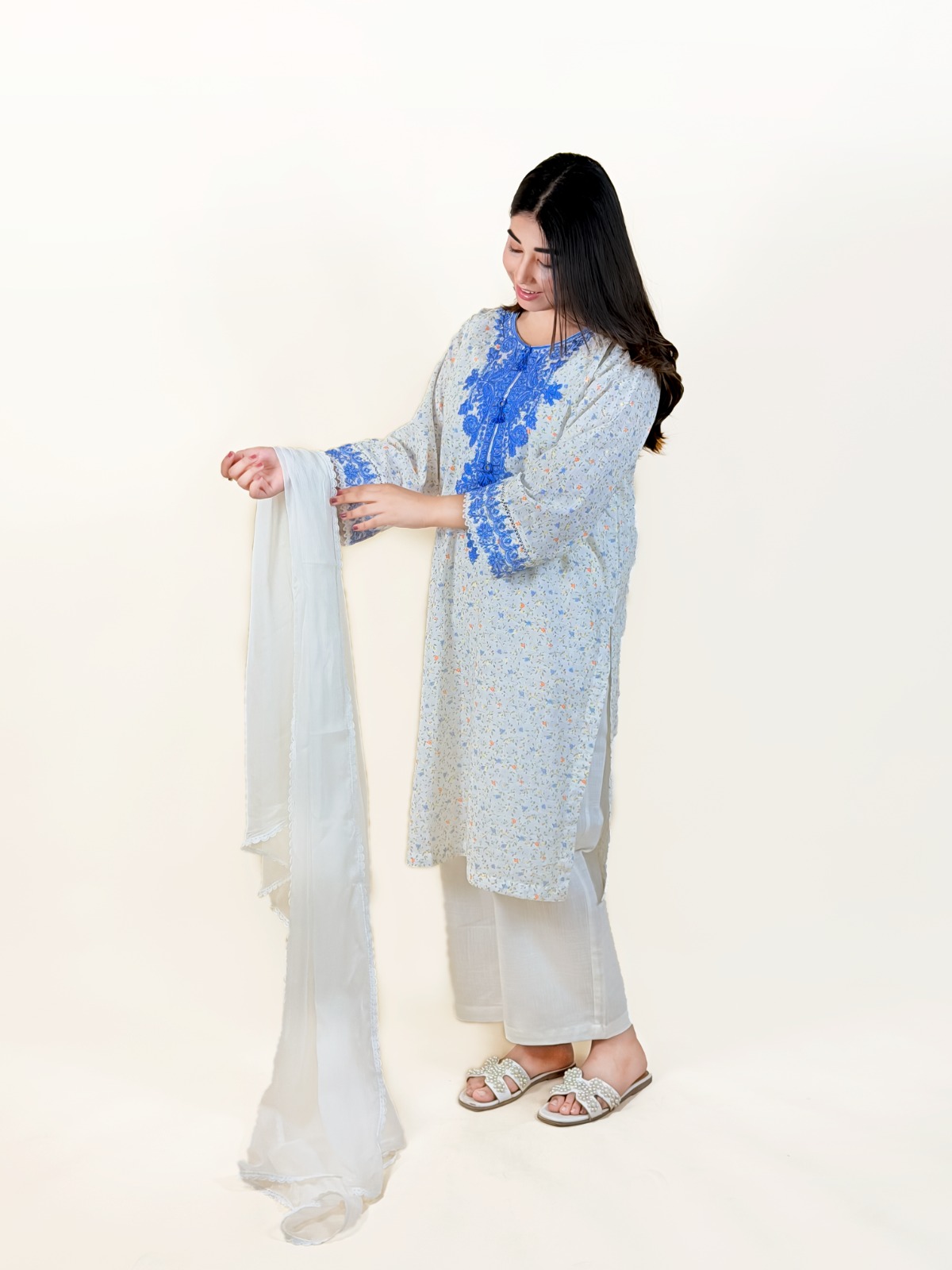 3pc Luxury Pret - A51443 - Image 5