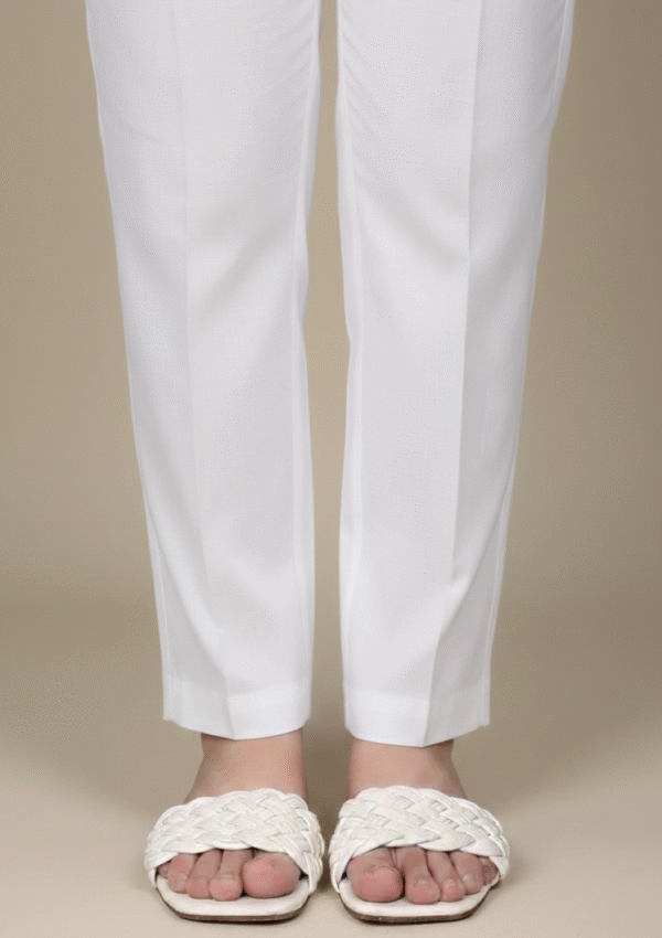 Basic Off White Trouser