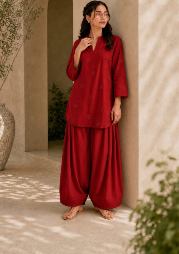 2pc Embroidered Co-Ord Set – 1012