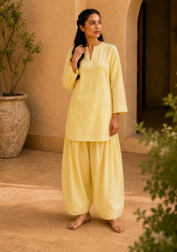 2pc Embroidered Co-Ord Set – 1014