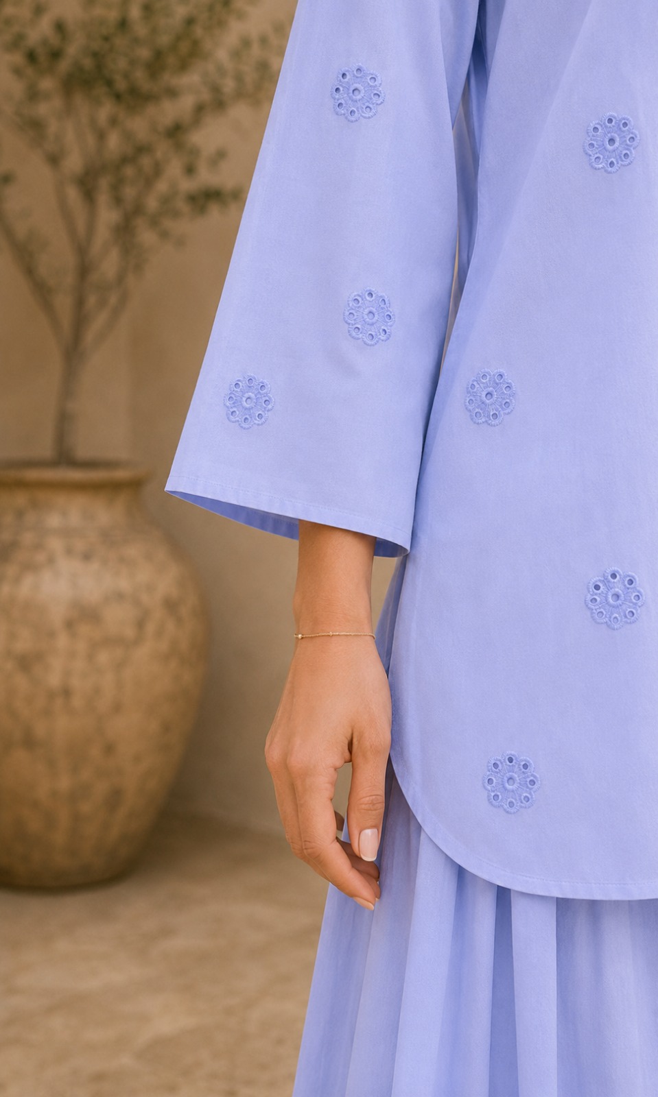 2pc Embroidered Co-Ord Set - 1016 - Image 6