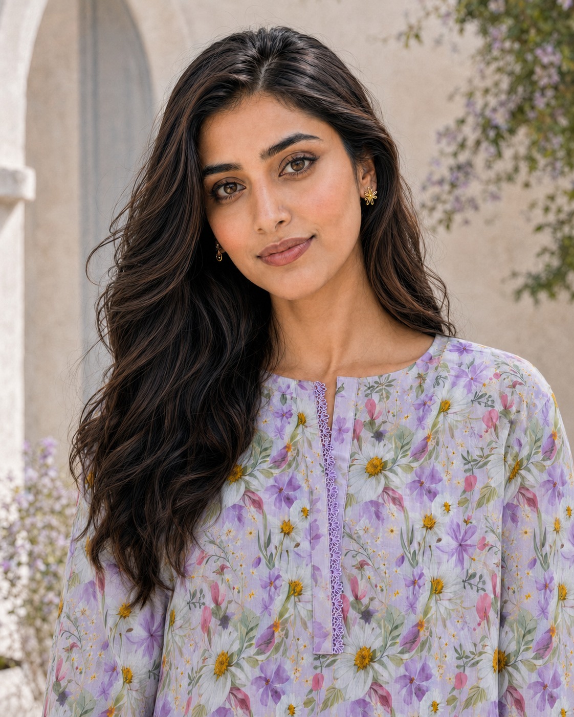 2pc Summer Co-Ord Set With Farshi Shalwar- 2020 - Image 2