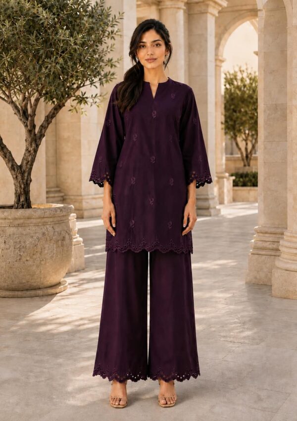 2pc Embroidered Co-Ord Set – 1727