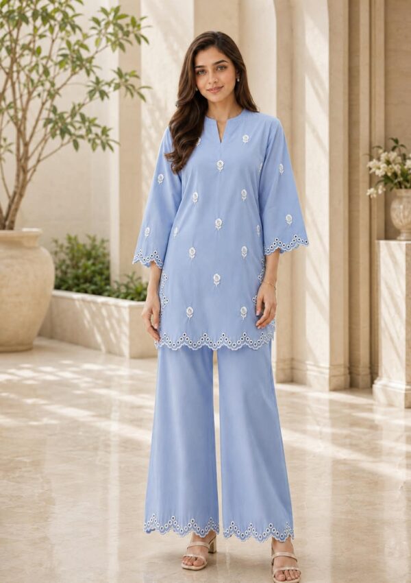 2pc Embroidered Co-Ord Set – 1731