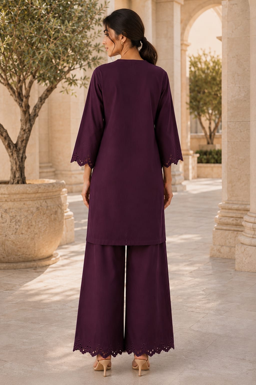 2pc Embroidered Co-Ord Set - 1727 - Image 5