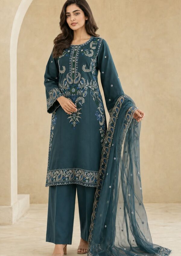 Luxury Pret 3pc dress – 1739