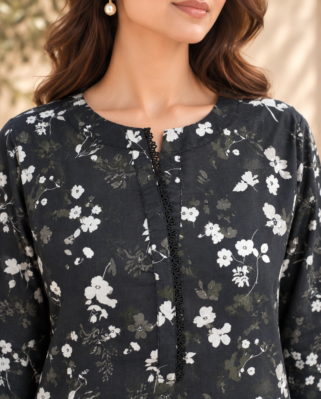 2pc Co-Ord Set With Farshi Shalwar- 1757 - Image 7