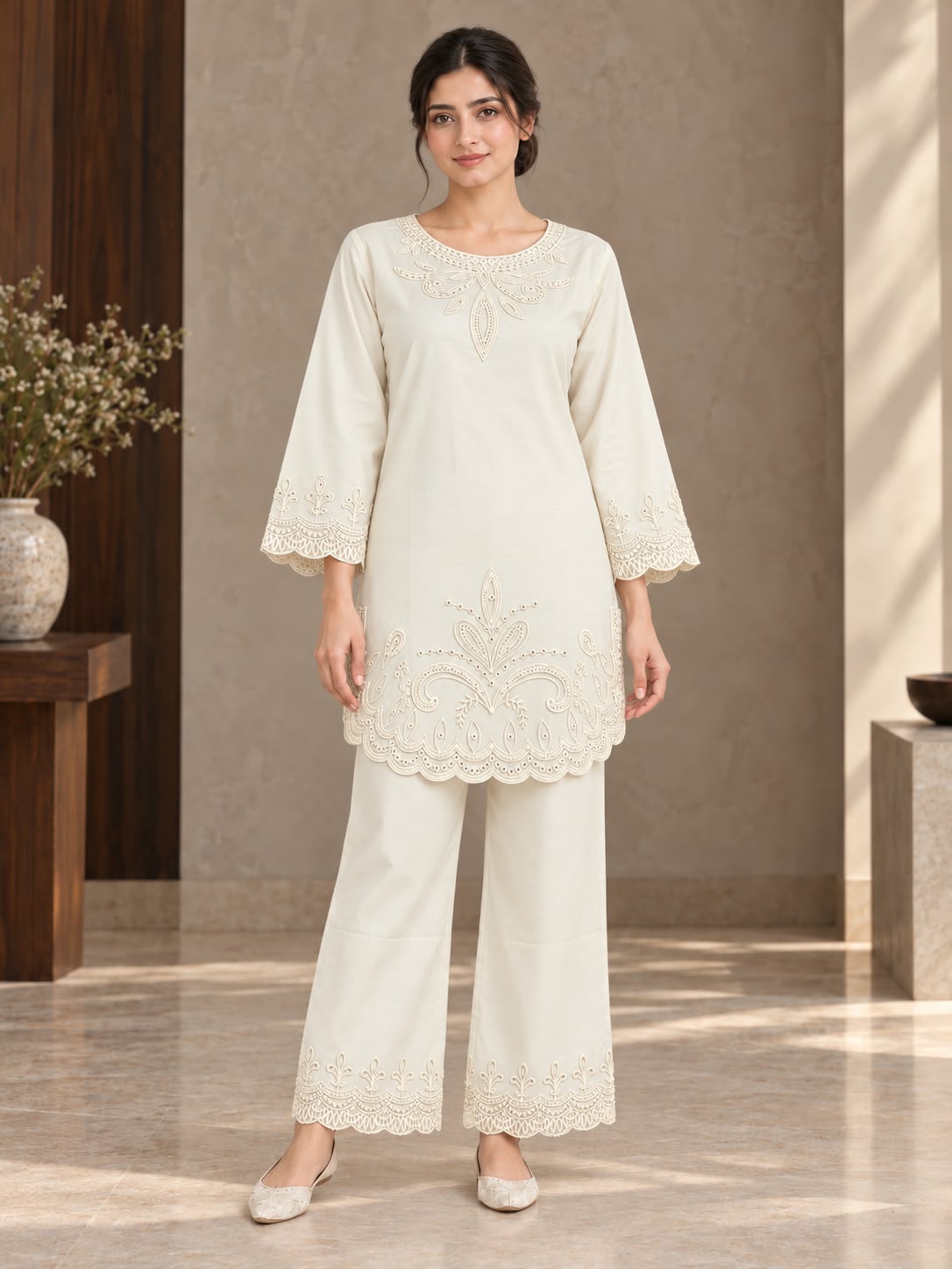 2PC Embroidered Co-Ord Set - 1783