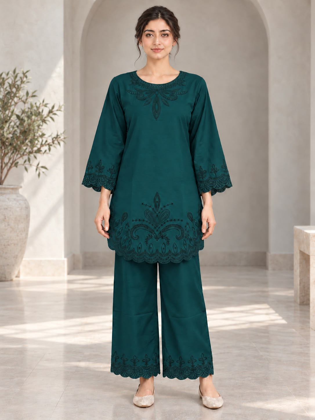2PC Embroidered Co-Ord Set – 1789
