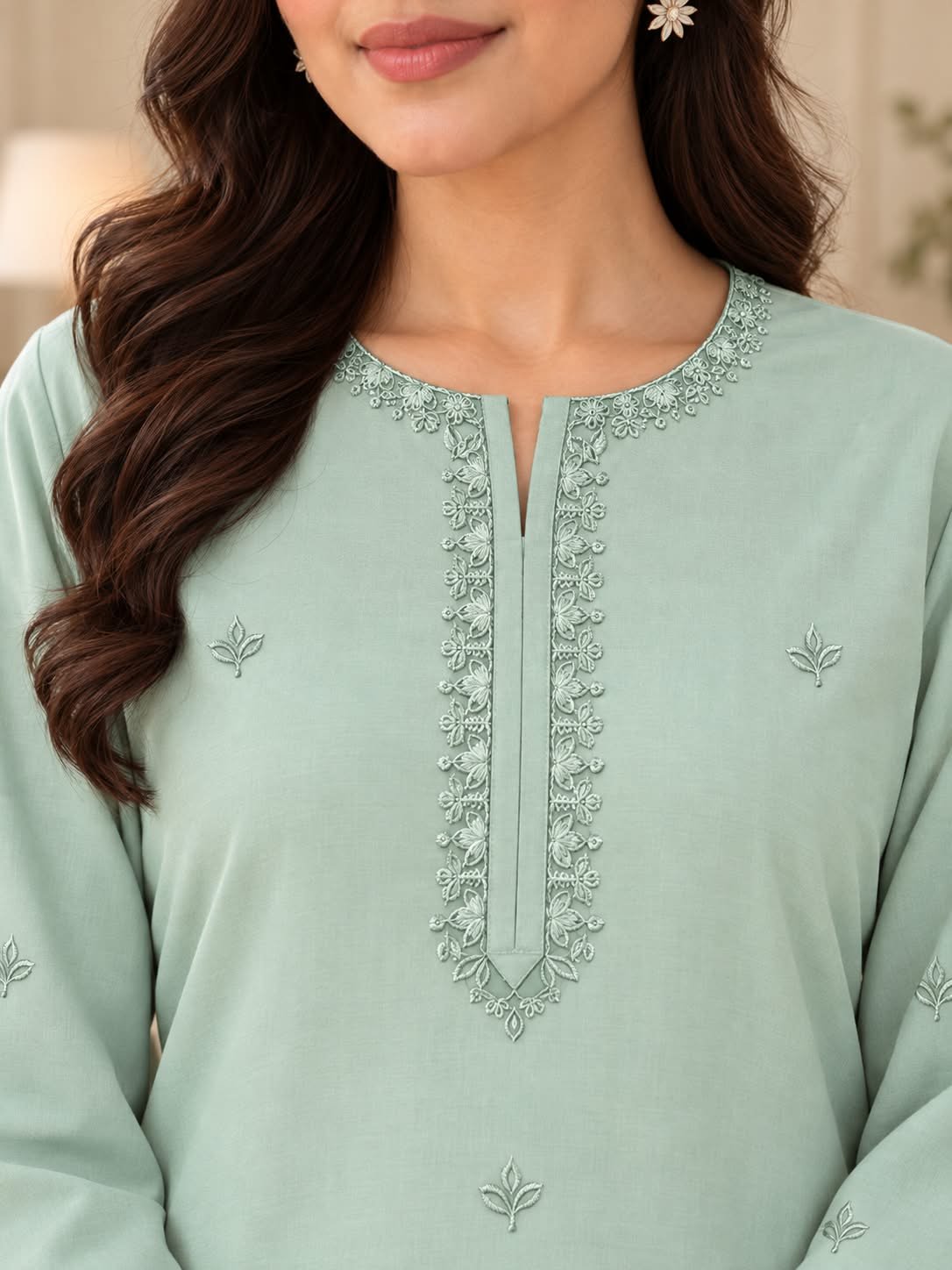 2PC Embroidered - 1791 - Image 2