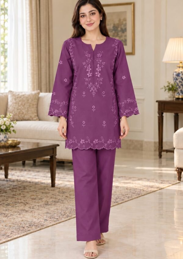 2PC Embroidered – 1797